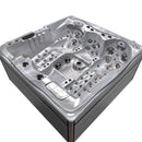 Hydrosan GARDEN JACUZZI BADEWANNE SPA747 CAPPUCCINO GRAU HOLZGEHÄUSE F24 210X210 CM