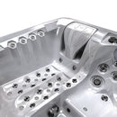 Hydrosan GARDEN JACUZZI BADEWANNE SPA747 CAPPUCCINO GRAU HOLZGEHÄUSE F24 210X210 CM