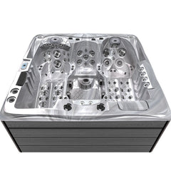Hydrosan GARDEN JACUZZI BADEWANNE SPA747 CAPPUCCINO GRAU HOLZGEHÄUSE F24 210X210 CM – Vorschau 7