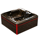 Hydrosan Garten-Whirlpool-Badewanne SPA747 Magma Goldbraune Abdeckung F21 210x210 cm