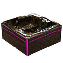 Hydrosan Garten-Whirlpool-Badewanne SPA747 Magma Goldbraune Abdeckung F21 210x210 cm