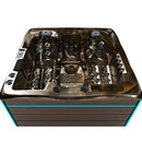 Hydrosan Garten-Whirlpool-Badewanne SPA747 Magma Goldbraune Abdeckung F21 210x210 cm
