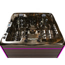 Hydrosan Garten-Whirlpool-Badewanne SPA747 Magma Goldbraune Abdeckung F21 210x210 cm