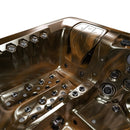 Hydrosan Garten-Whirlpool-Badewanne SPA747 Magma Goldbraune Abdeckung F21 210x210 cm