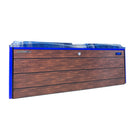 Hydrosan Garten-Whirlpool-Badewanne 748 Blau Ozeanwelle Braun Abdeckung F21 230x230 cm
