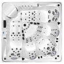 Hydrosan Garten-Whirlpool-Badewanne Spa748 Weiß-Perlbraun Gehäuse F21 230x230 cm