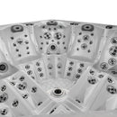 Hydrosan Garten-Whirlpool-Badewanne Spa748 Weiß-Perlbraun Gehäuse F21 230x230 cm