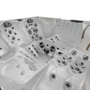 Hydrosan Garten-Whirlpool-Badewanne Spa748 Weiß-Perlbraun Gehäuse F21 230x230 cm