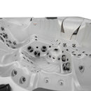 Hydrosan Garten-Whirlpool-Badewanne Spa748 Weiß-Perlbraun Gehäuse F21 230x230 cm