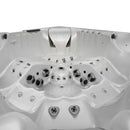 Hydrosan Garten-Whirlpool-Badewanne Spa748 Weiß-Perlbraun Gehäuse F21 230x230 cm