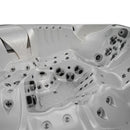 Hydrosan Garten-Whirlpool-Badewanne Spa748 Weiß-Perlbraun Gehäuse F21 230x230 cm