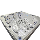 Hydrosan Garten-Whirlpool-Badewanne Spa748 Weiß-Perlbraun Gehäuse F21 230x230 cm
