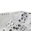 Hydrosan Garten-Whirlpool-Badewanne Spa748 Weiß-Perlbraun Gehäuse F21 230x230 cm