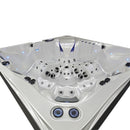 Hydrosan Garten-Whirlpool-Badewanne Spa748 Weiß-Perlbraun Gehäuse F21 230x230 cm