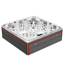 Hydrosan Garten-Whirlpool-Badewanne Spa748 Weiß Perlgrau Gehäuse F24 230x230 cm