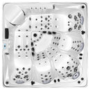 Hydrosan Garten-Whirlpool-Badewanne Spa748 Weiß Perlgrau Gehäuse F24 230x230 cm