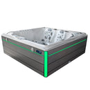 Hydrosan Garten-Whirlpool-Badewanne Spa748 Weiß Perlgrau Gehäuse F24 230x230 cm
