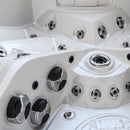 Hydrosan Garten-Whirlpool-Badewanne Spa748 Weiß Perlgrau Gehäuse F24 230x230 cm