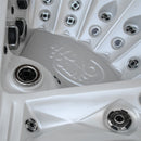 Hydrosan Garten-Whirlpool-Badewanne Spa748 Weiß Perlgrau Gehäuse F24 230x230 cm