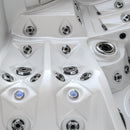 Hydrosan Garten-Whirlpool-Badewanne Spa748 Weiß Perlgrau Gehäuse F24 230x230 cm