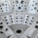 Hydrosan Garten-Whirlpool-Badewanne Spa748 Weiß Perlgrau Gehäuse F24 230x230 cm