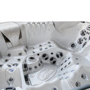 Hydrosan Garten-Whirlpool-Badewanne Spa748 Weiß Perlgrau Gehäuse F24 230x230 cm