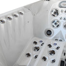 Hydrosan Garten-Whirlpool-Badewanne Spa748 Weiß Perlgrau Gehäuse F24 230x230 cm