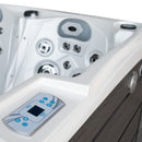 Hydrosan Garten-Whirlpool-Badewanne Spa748 Weiß Perlgrau Gehäuse F24 230x230 cm