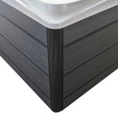 Hydrosan Garten-Whirlpool-Badewanne Spa748 Weiß Perlgrau Gehäuse F24 230x230 cm