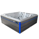 Hydrosan Garten-Whirlpool-Badewanne Spa748 Weiß Perlgrau Gehäuse F24 230x230 cm