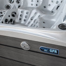 Hydrosan Garten-Whirlpool-Badewanne Spa748 Weiß Perlgrau Gehäuse F24 230x230 cm