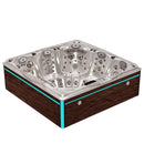 Hydrosan JACUZZI OGRODOWE WANNA SPA748 CAPPUCCINO OBUDOWA BRĄZOWA DESKA F21 230x230 CM