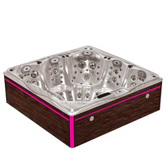Hydrosan JACUZZI OGRODOWE WANNA SPA748 CAPPUCCINO OBUDOWA BRĄZOWA DESKA F21 230x230 CM – Vorschau 2