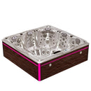 Hydrosan JACUZZI OGRODOWE WANNA SPA748 CAPPUCCINO OBUDOWA BRĄZOWA DESKA F21 230x230 CM