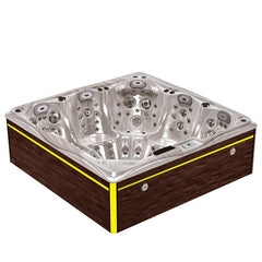 Hydrosan JACUZZI OGRODOWE WANNA SPA748 CAPPUCCINO OBUDOWA BRĄZOWA DESKA F21 230x230 CM – Vorschau 5