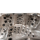 Hydrosan Garten-Whirlpool-Badewanne SPA748 Cappuccino Grau Holzgehäuse F27 230x230 cm