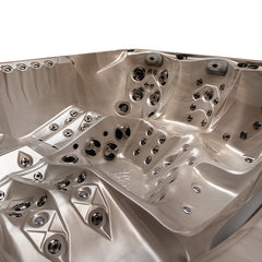 Hydrosan Garten-Whirlpool-Badewanne SPA748 Cappuccino Grau Holzgehäuse F27 230x230 cm – Vorschau 14