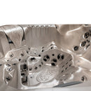 Hydrosan Garten-Whirlpool-Badewanne SPA748 Cappuccino Grau Holzgehäuse F27 230x230 cm