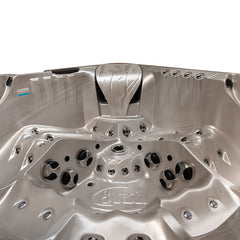 Hydrosan Garten-Whirlpool-Badewanne SPA748 Cappuccino Grau Holzgehäuse F27 230x230 cm – Vorschau 4