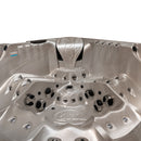Hydrosan Garten-Whirlpool-Badewanne SPA748 Cappuccino Grau Holzgehäuse F27 230x230 cm