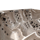 Hydrosan Garten-Whirlpool-Badewanne SPA748 Cappuccino Grau Holzgehäuse F27 230x230 cm