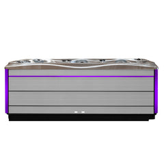Hydrosan Garten-Whirlpool-Badewanne SPA748 Cappuccino Grau Holzgehäuse F27 230x230 cm – Vorschau 12