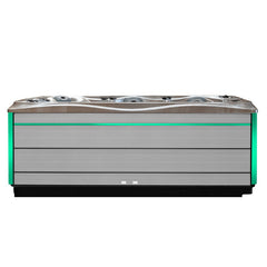 Hydrosan Garten-Whirlpool-Badewanne SPA748 Cappuccino Grau Holzgehäuse F27 230x230 cm – Vorschau 11