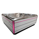 Hydrosan Garten-Whirlpool-Badewanne SPA748 Cappuccino Grau Holzgehäuse F27 230x230 cm