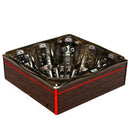 Hydrosan Garten-Whirlpool-Badewanne SPA748 Magma Gold Braun Gehäuse F21 230x230 cm