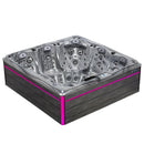 Hydrosan Garten-Whirlpool-Badewanne SPA748 ODYSSEY, graues Holzgehäuse F22, 230 x 230 cm