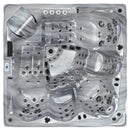 Hydrosan Garten-Whirlpool-Badewanne SPA748 ODYSSEY, graues Holzgehäuse F22, 230 x 230 cm