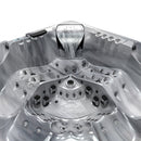 Hydrosan Garten-Whirlpool-Badewanne SPA748 ODYSSEY, graues Holzgehäuse F22, 230 x 230 cm