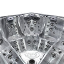 Hydrosan Garten-Whirlpool-Badewanne SPA748 ODYSSEY, graues Holzgehäuse F22, 230 x 230 cm