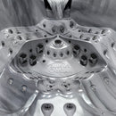 Hydrosan Garten-Whirlpool-Badewanne Spa748 Odyssey Graue Holzverkleidung F27 230x230 cm